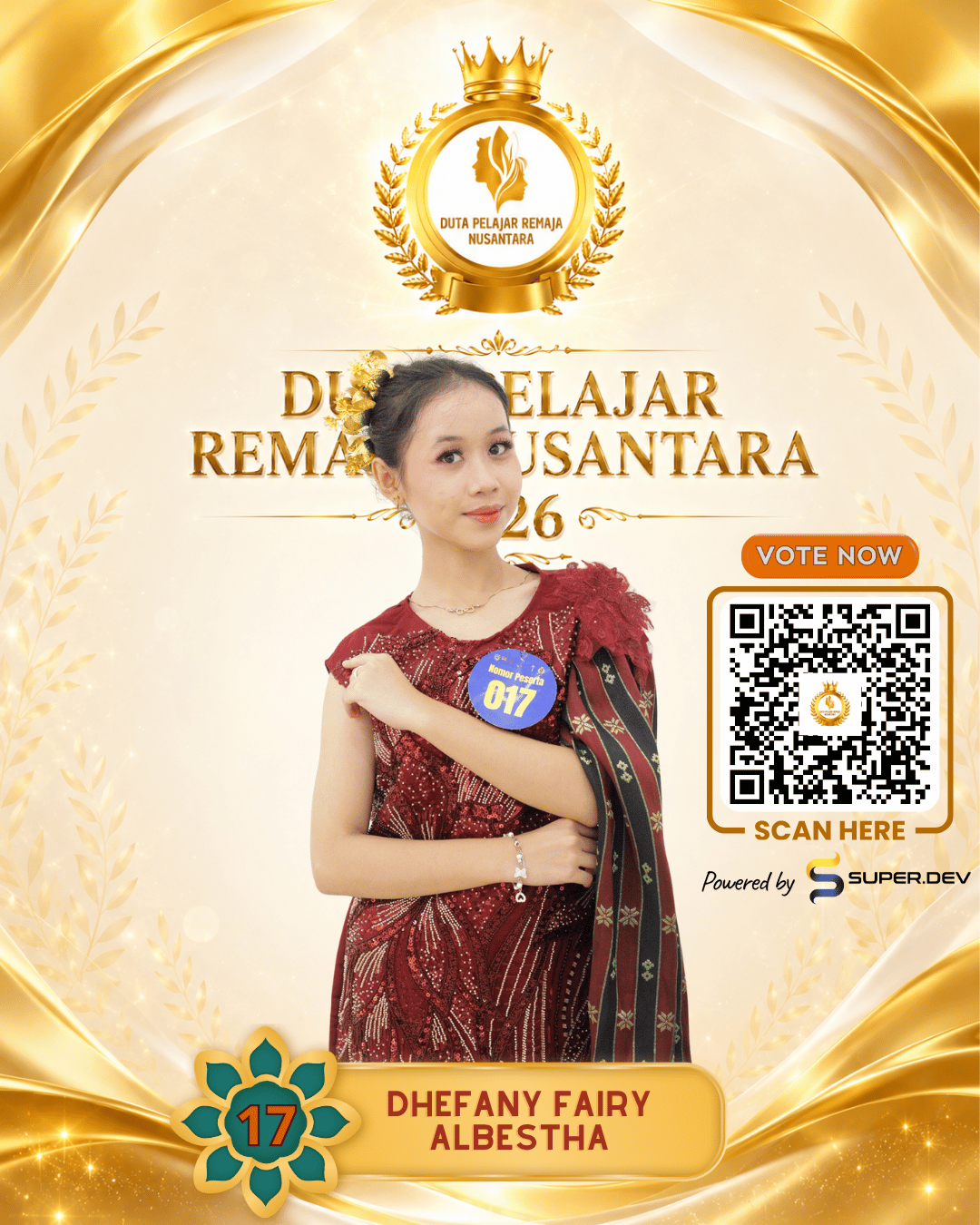 Dhefany Fairy Albestha - SMP TUNAS BANGSA PALEMBANB
